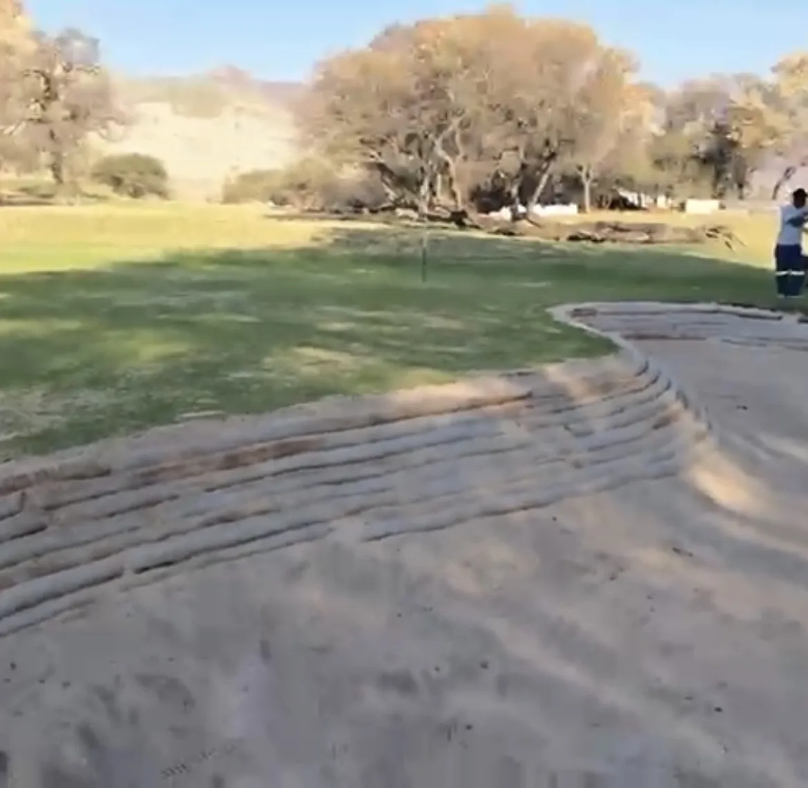 Golf Course Bunker Reinforcement with Tube Sandbags